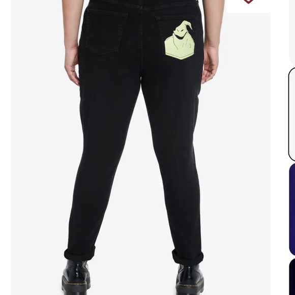 HOT TOPIC DISNEY The Nightmare Before Christmas Oogie Boogie Mom Jean SZ 17 Plus - Picture 2 of 14
